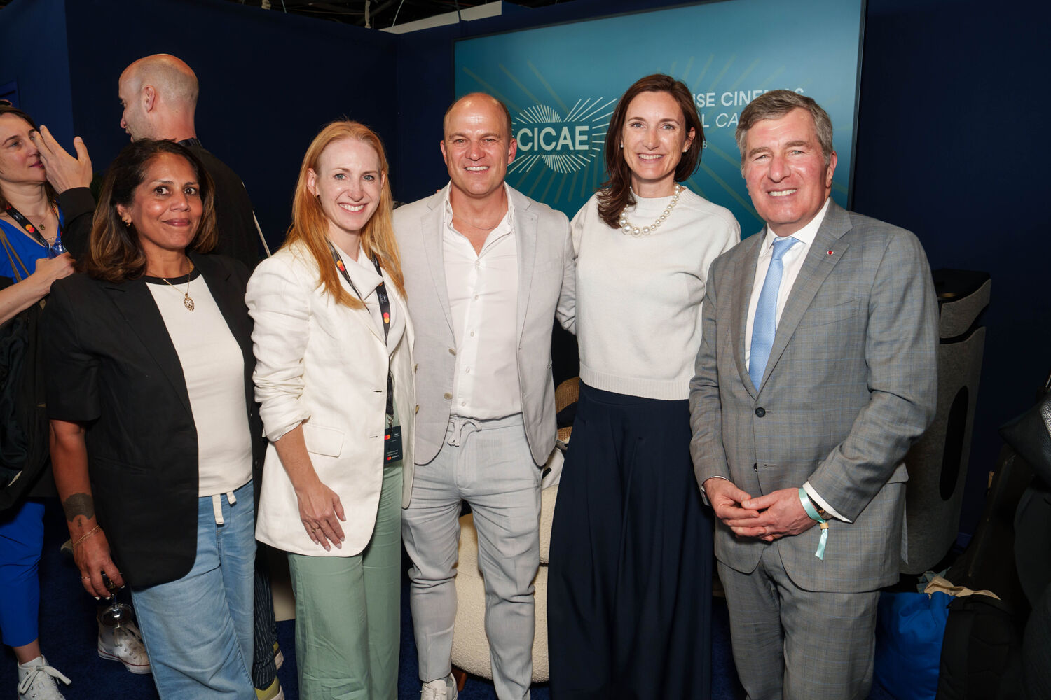 From Left to Right : Lela Meadow-Conner (Arthouse Convergence), Jackie Brenneman (AFM), Christian Br&auml;uer, Emilie Anthonis and Charles Rivkin (MPA)